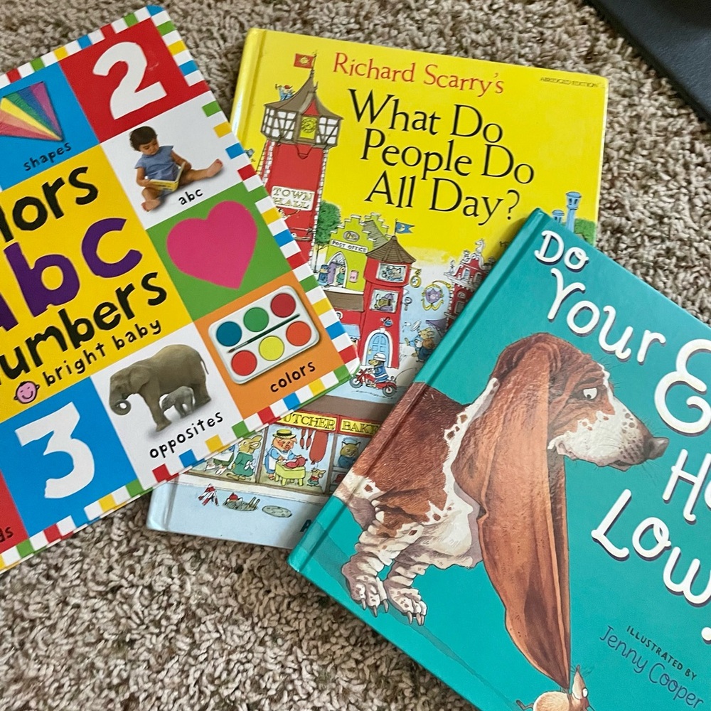 Richard Scarry's What Do People Do All Day? Bundle of 3 Hardcover Books